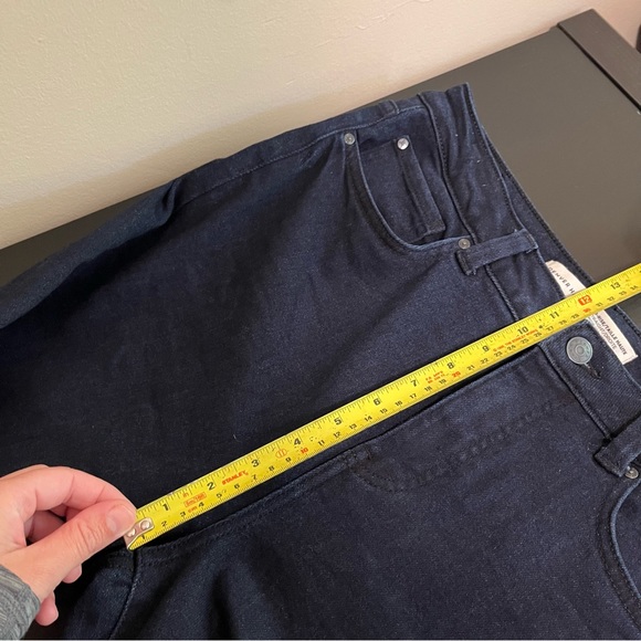 Denver Hayes High Rise Straight Crop Jean | Very Dark Wash Denim - Picture 11 of 12